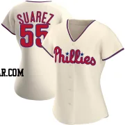 Ranger Suarez Women's Philadelphia Phillies Cream Authentic Alternate Jersey