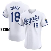 Raul Ibanez Men's Kansas City Royals White Elite Home Jersey
