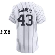 Raul Mondesi Men's New York Yankees White Elite Home Jersey