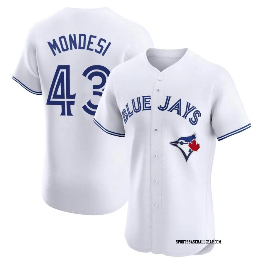 Raul Mondesi Men's Toronto Blue Jays White Elite Home Jersey