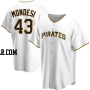 Raul Mondesi Youth Pittsburgh Pirates White Replica Home Jersey