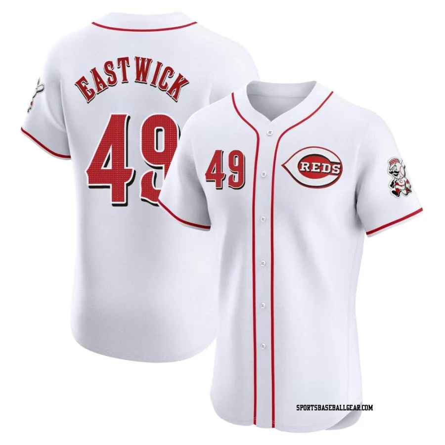 Rawly Eastwick Men's Cincinnati Reds White Elite Home Jersey