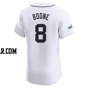 Ray Boone Men's Detroit Tigers White Elite Home Patch Jersey