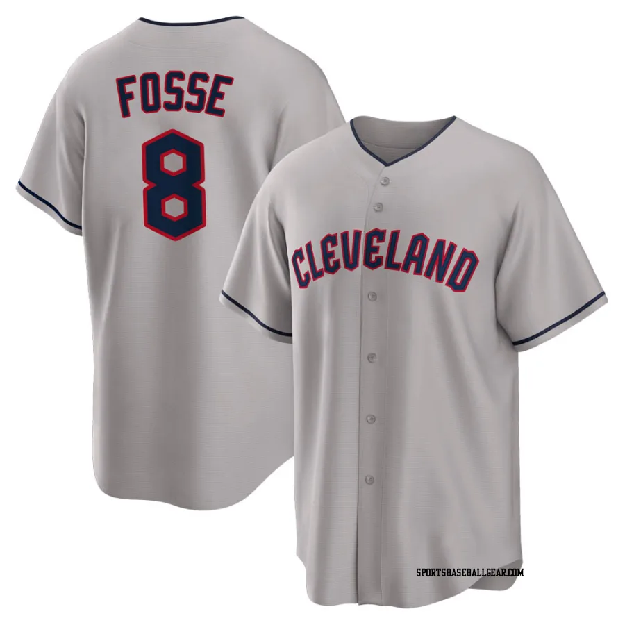 Ray Fosse Youth Cleveland Guardians Gray Replica Road Jersey