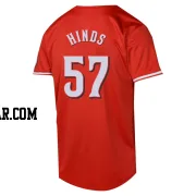 Rece Hinds Men's Cincinnati Reds Red Limited Alternate Jersey