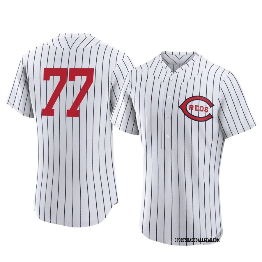 Rece Hinds Men's Cincinnati Reds White Authentic 2022 Field Of Dreams Jersey