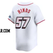 Rece Hinds Men's Cincinnati Reds White Limited 2025 Speedway Classic Alternate Jersey