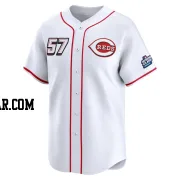 Rece Hinds Youth Cincinnati Reds White Limited 2025 Speedway Classic Alternate Jersey