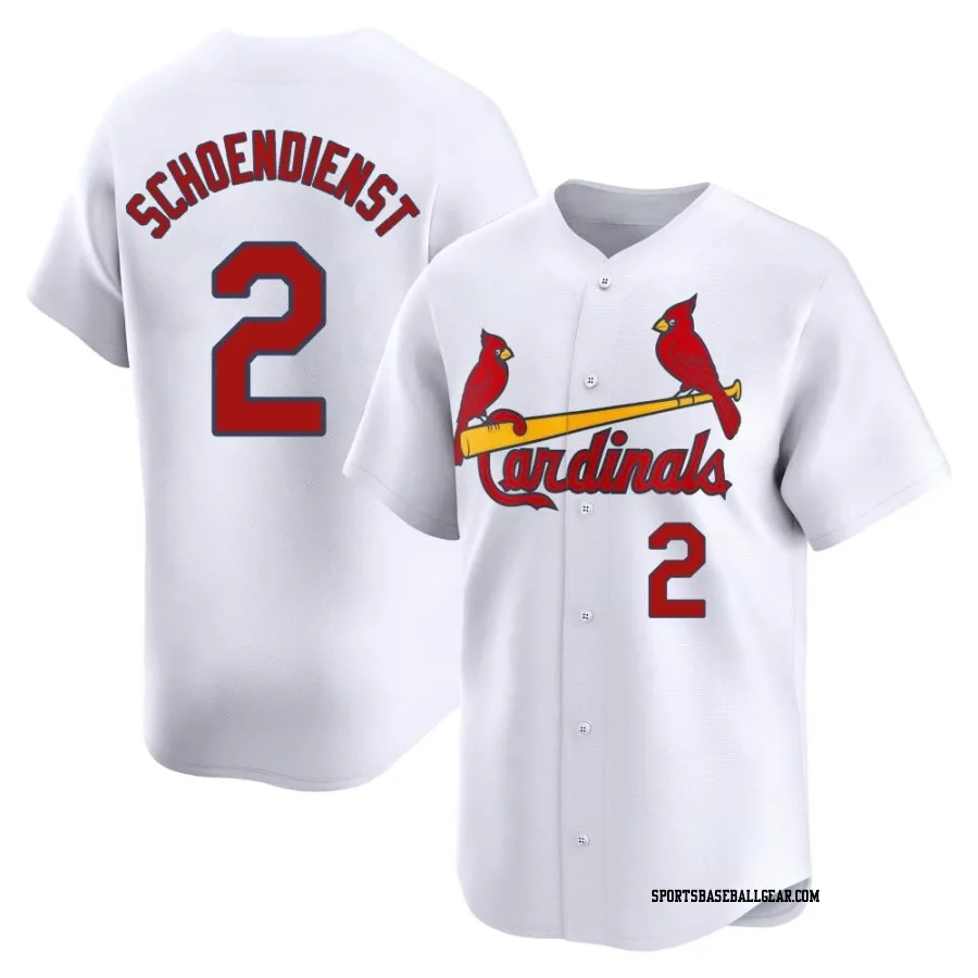 Red Schoendienst Youth St. Louis Cardinals White Limited Home Jersey