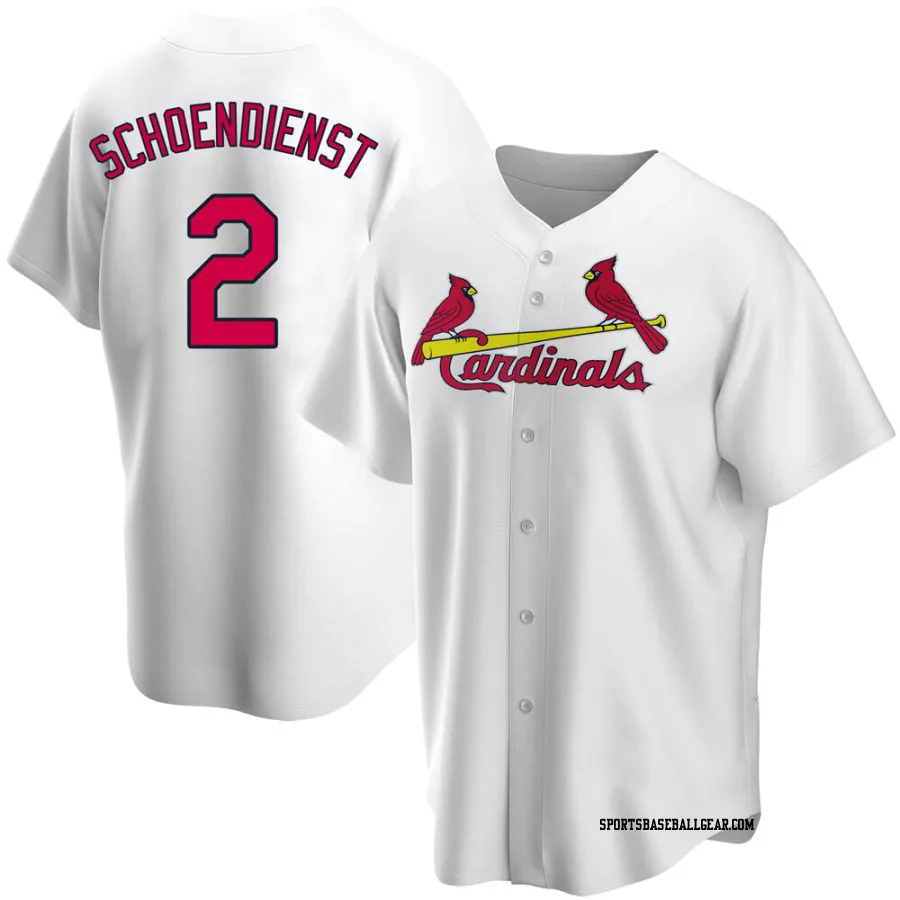 Red Schoendienst Youth St. Louis Cardinals White Replica Home Jersey