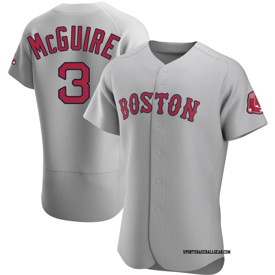 Reese McGuire Men&#039;s Boston Red Sox Gray Authentic Road Jersey