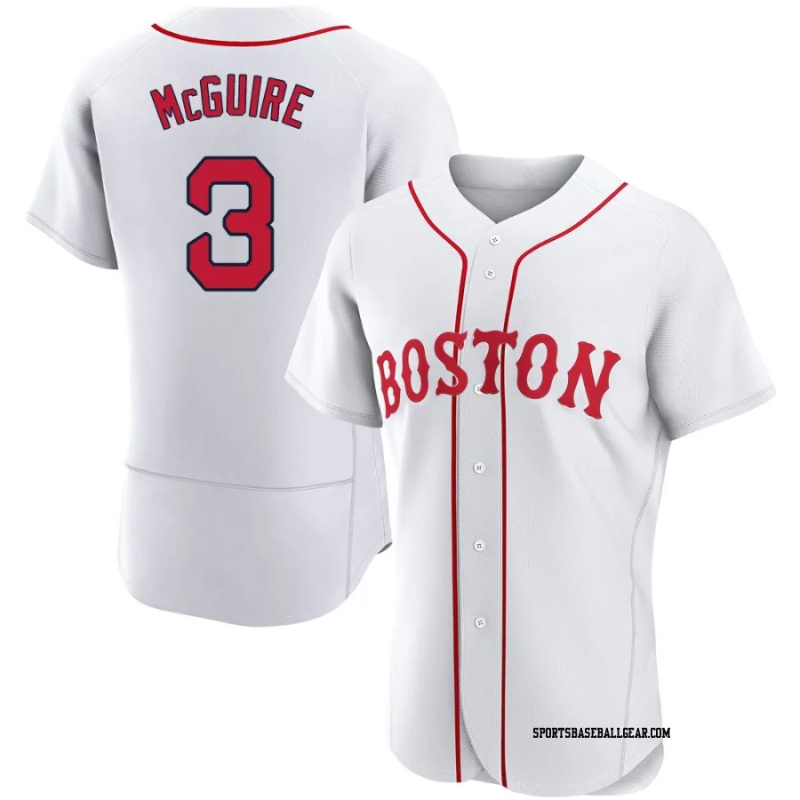 Reese McGuire Men's Boston Red Sox White Authentic 2021 Patriots' Day Jersey