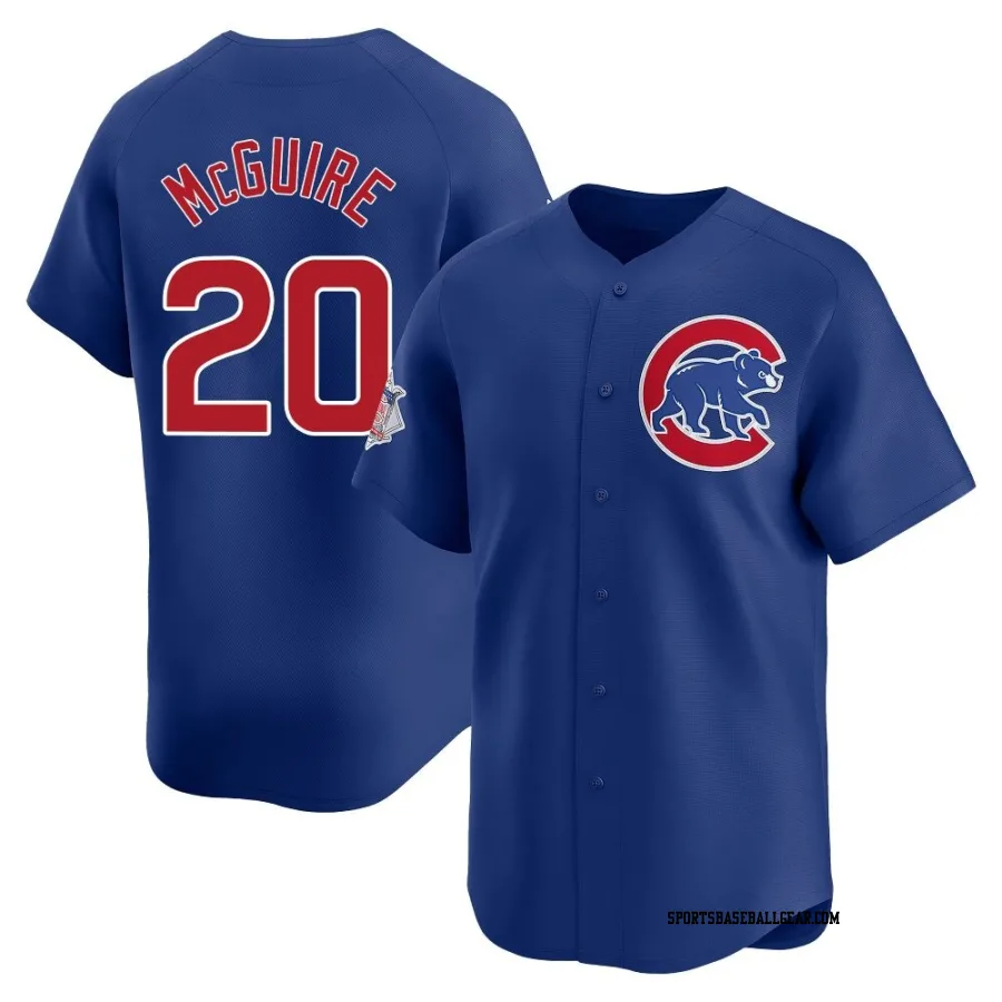 Reese McGuire Men's Chicago Cubs Royal Limited Alternate Jersey