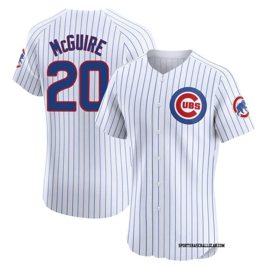 Reese McGuire Men's Chicago Cubs White Elite Home Jersey