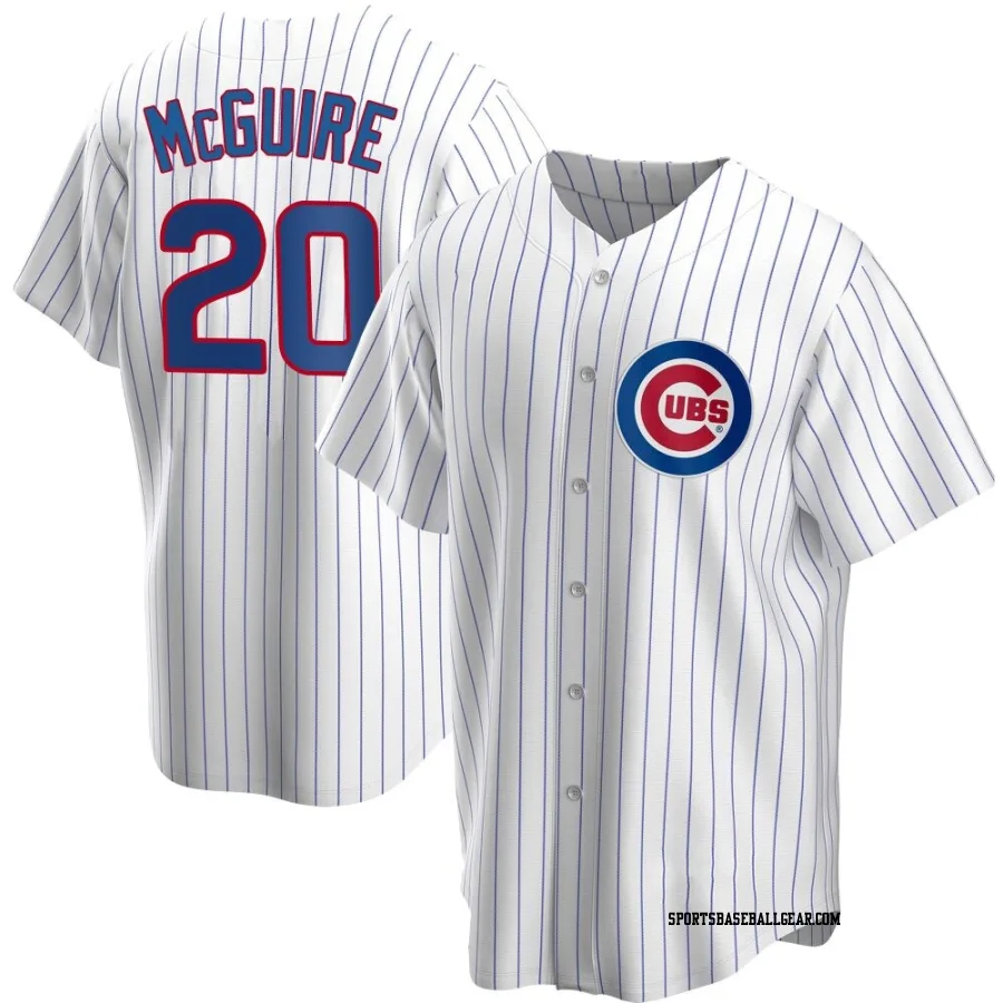 Reese McGuire Men's Chicago Cubs White Replica Home Jersey