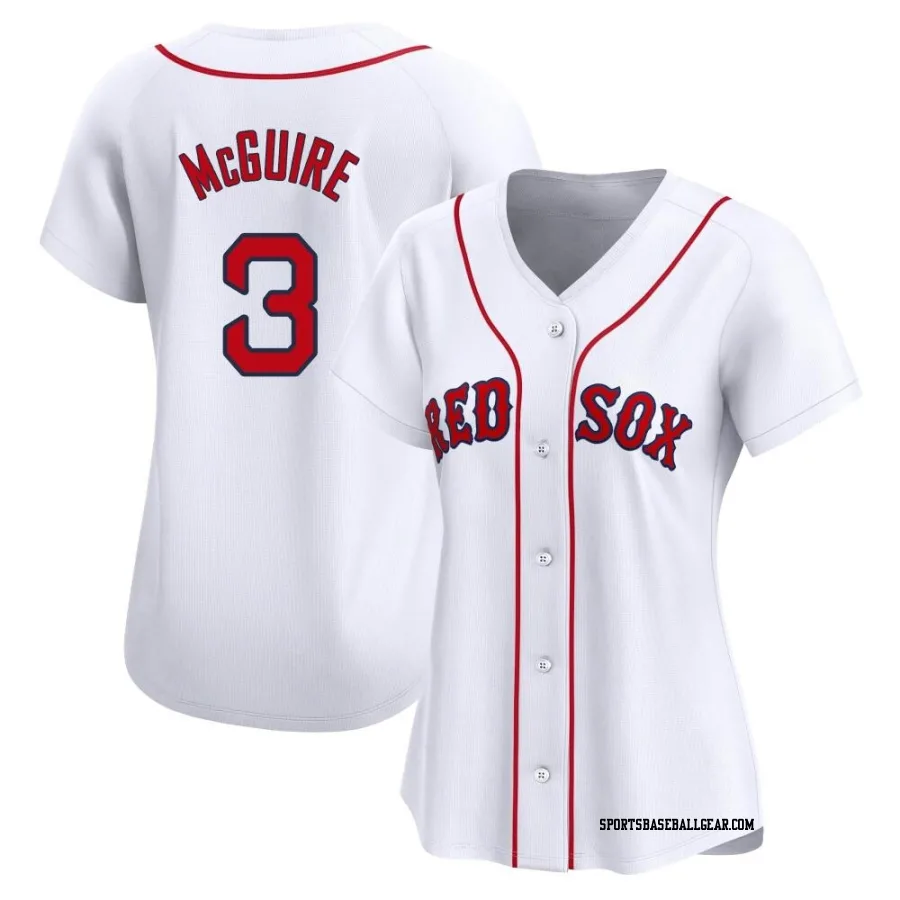 Reese McGuire Women&#039;s Boston Red Sox White Limited Home Jersey