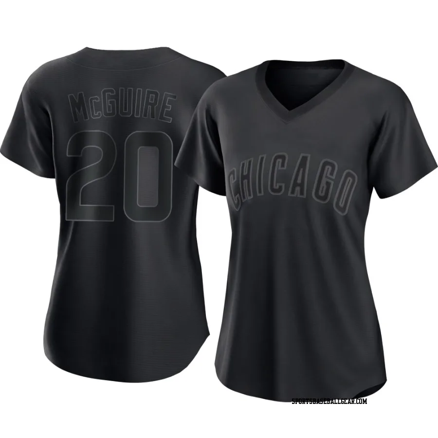 Reese McGuire Women's Chicago Cubs Black Replica Pitch Fashion Jersey