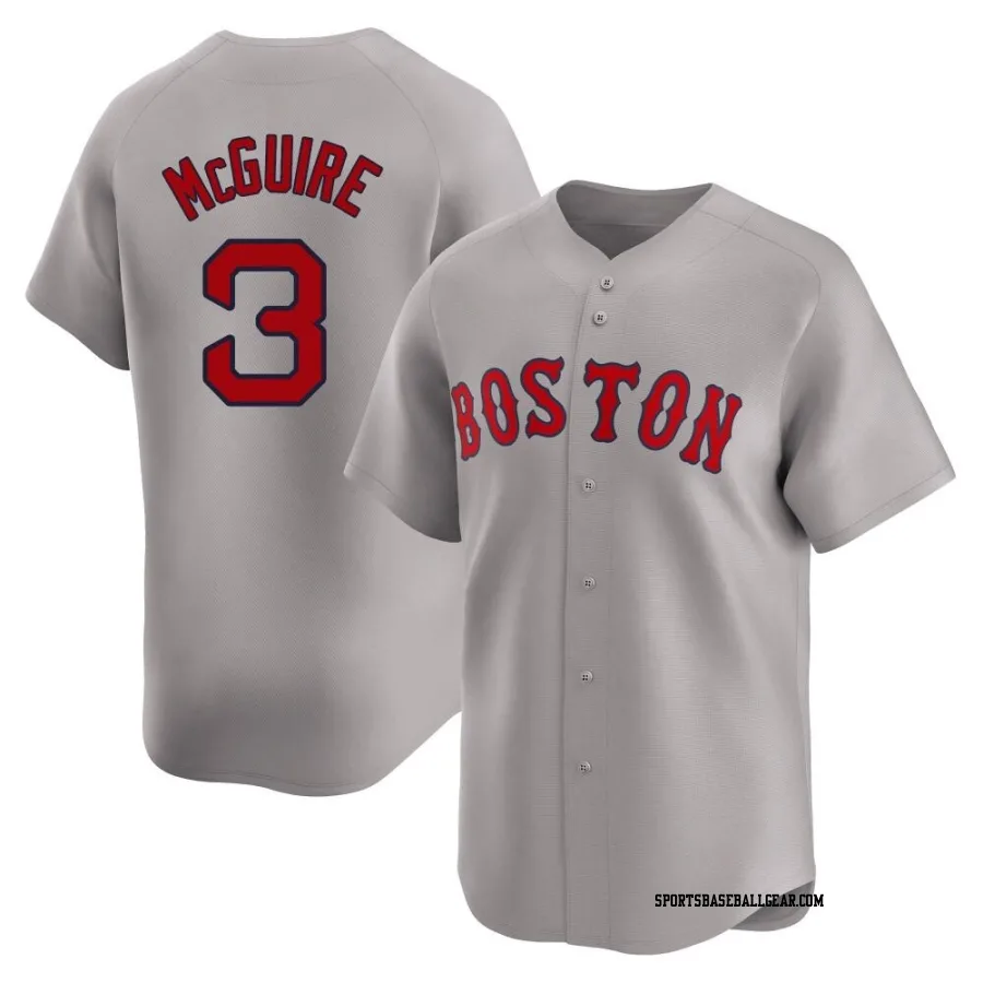 Reese McGuire Youth Boston Red Sox Gray Limited Away Jersey