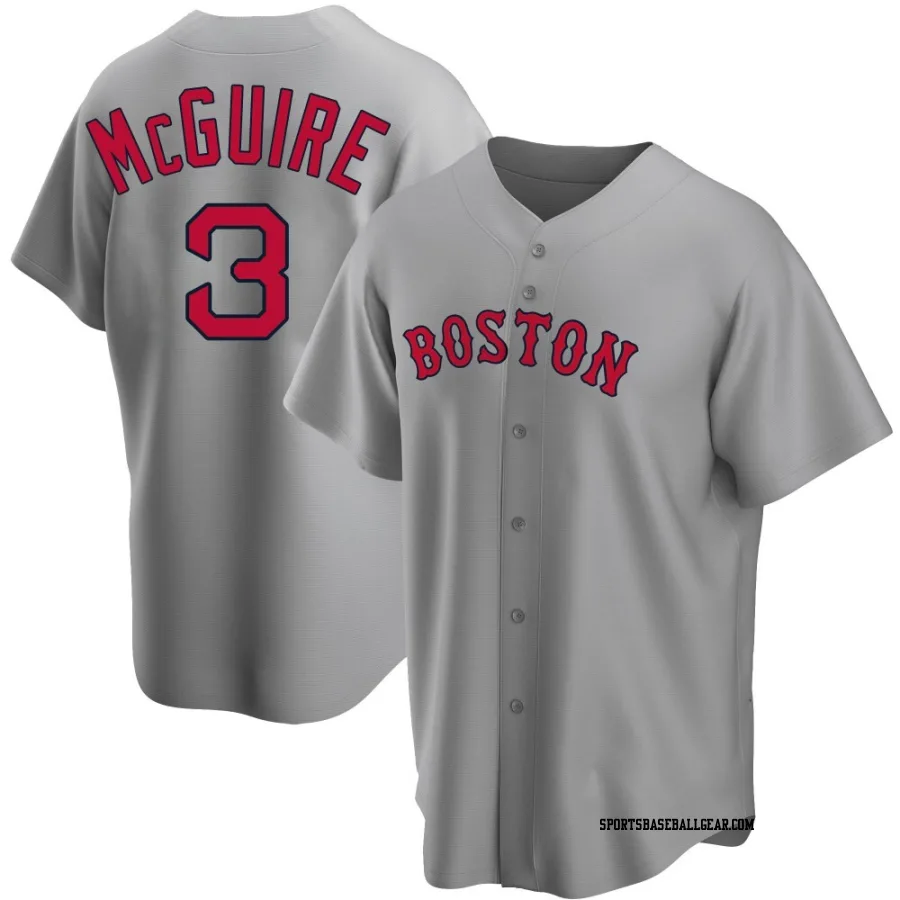 Reese McGuire Youth Boston Red Sox Gray Replica Road Jersey