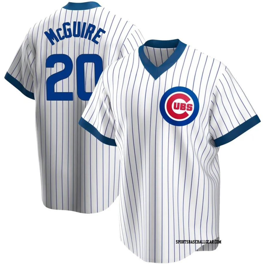 Reese McGuire Youth Chicago Cubs White Replica Home Cooperstown Collection Jersey