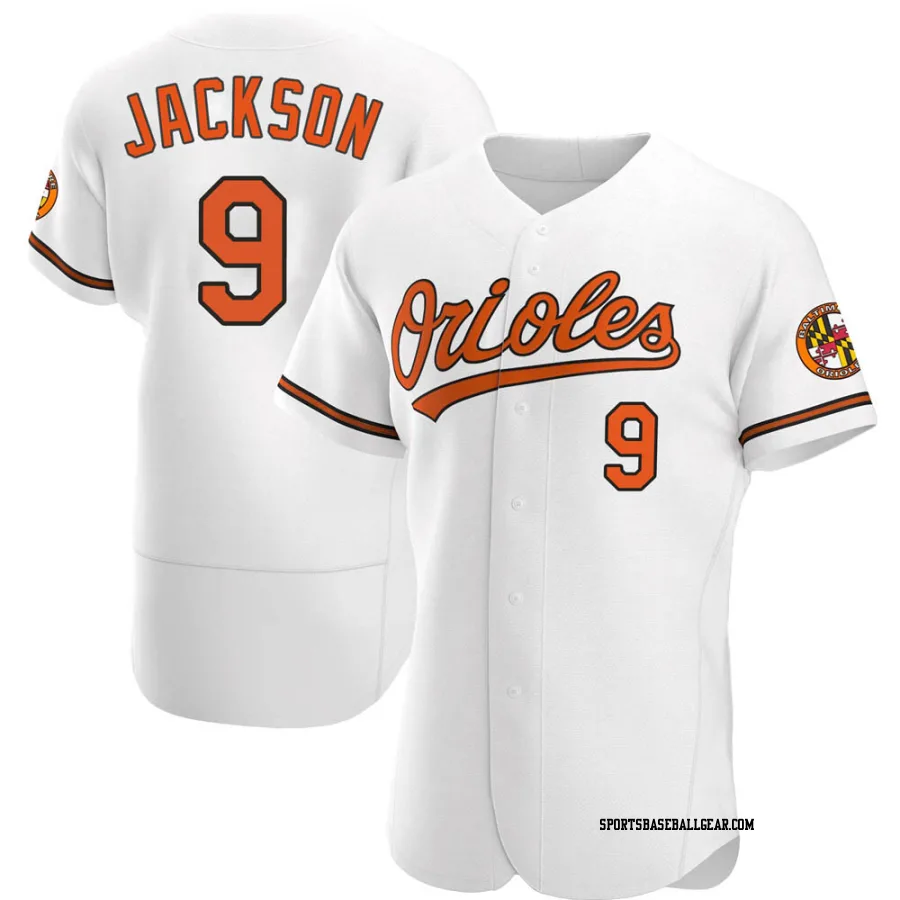Reggie Jackson Men's Baltimore Orioles White Authentic Home Jersey