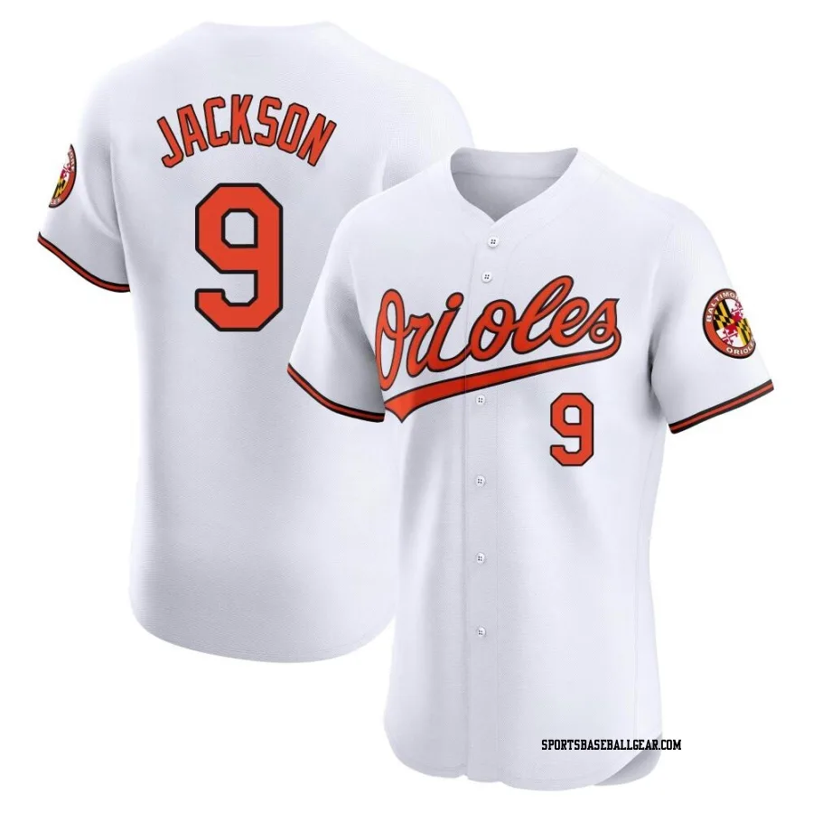 Reggie Jackson Men's Baltimore Orioles White Elite Home Jersey