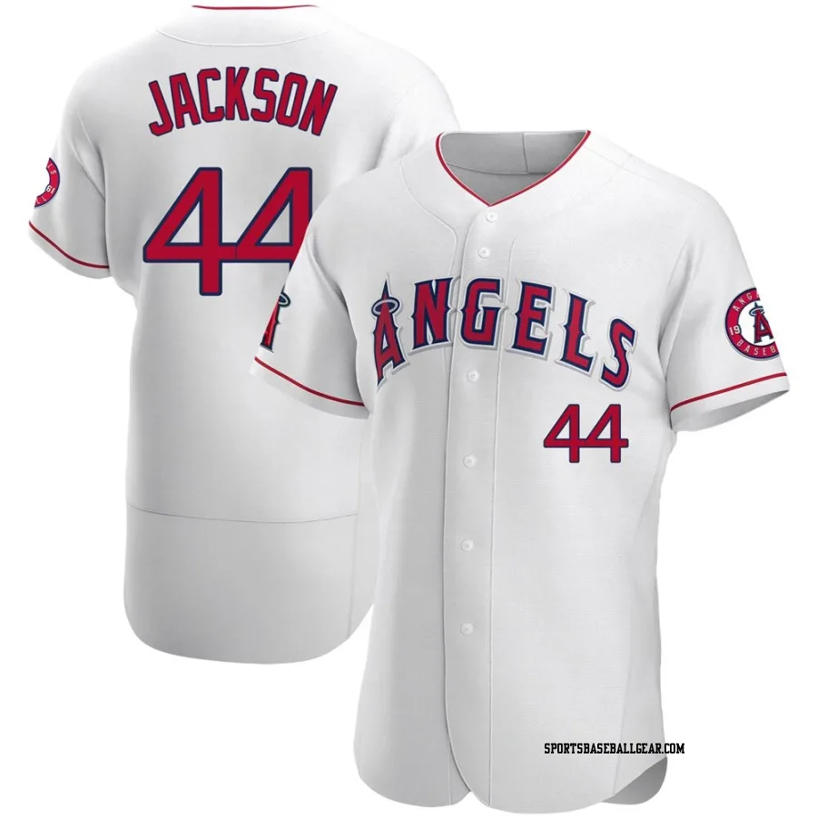 Reggie Jackson Men's Los Angeles Angels White Authentic Jersey