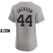 Reggie Jackson Men's New York Yankees Gray Elite Road Jersey
