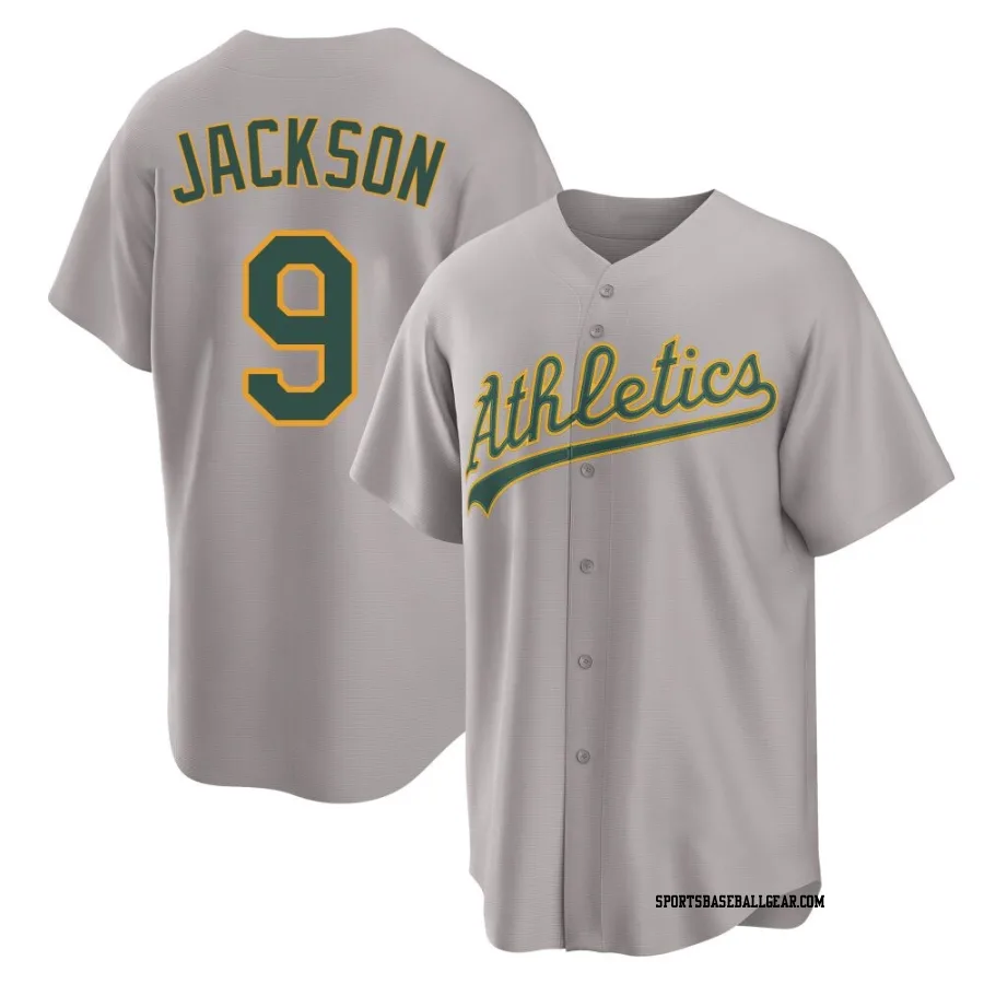 Reggie Jackson Men's Oakland Athletics Gray Replica Away 2.0 Jersey