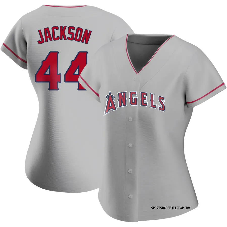 Reggie Jackson Women's Los Angeles Angels Replica Silver Road Jersey