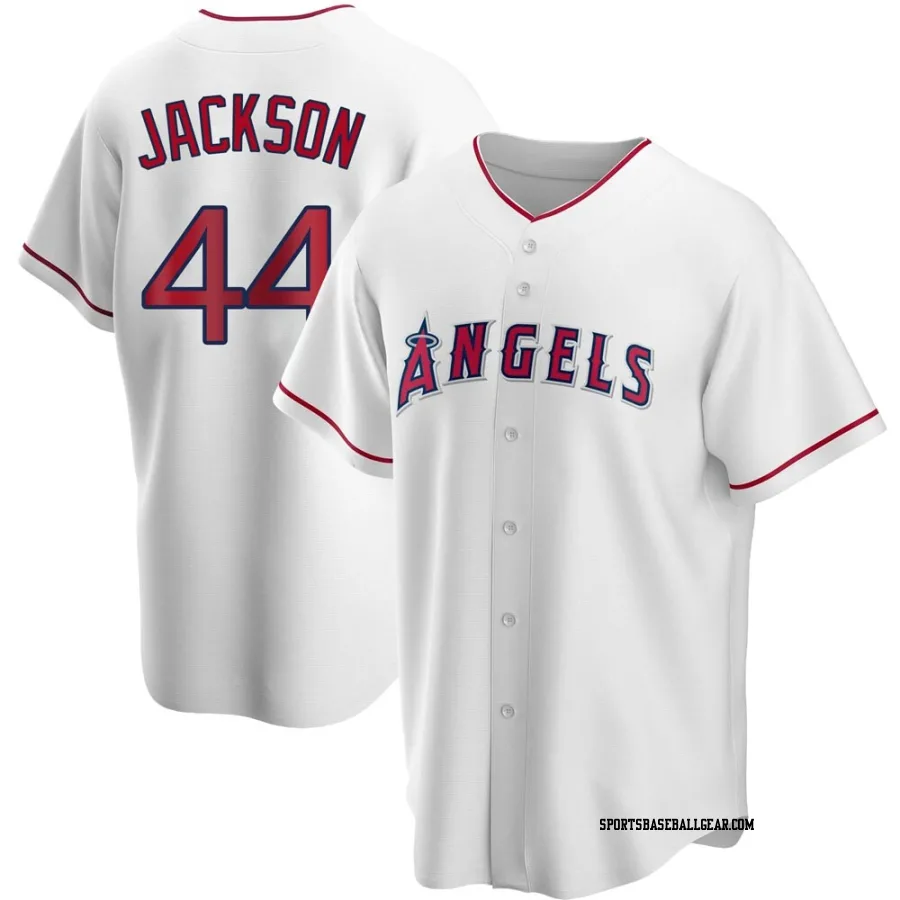 Reggie Jackson Youth Los Angeles Angels White Replica Home Jersey
