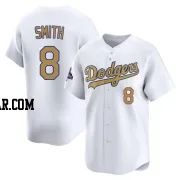Reggie Smith Men's Los Angeles Dodgers Gold Limited White 2025 Collection Jersey