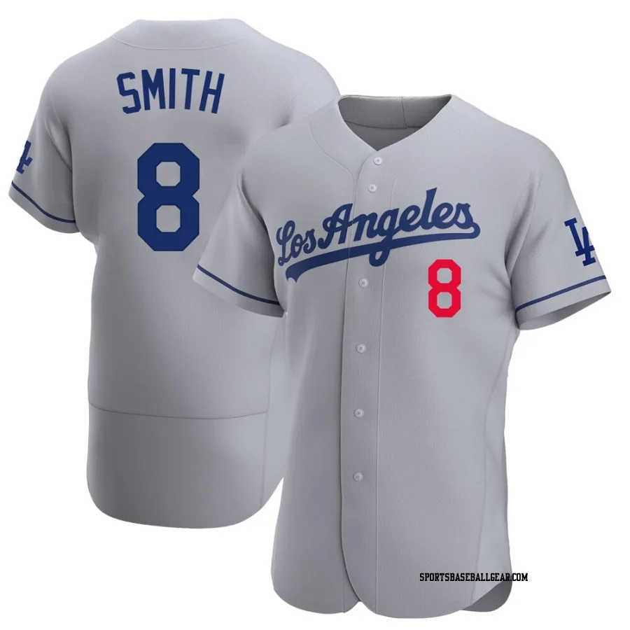 Reggie Smith Men's Los Angeles Dodgers Gray Authentic Away Jersey