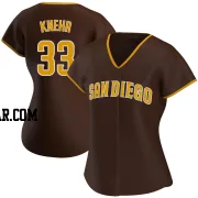 Reiss Knehr Women's San Diego Padres Brown Authentic Road Jersey