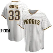 Reiss Knehr Youth San Diego Padres White/Brown Replica Home Jersey