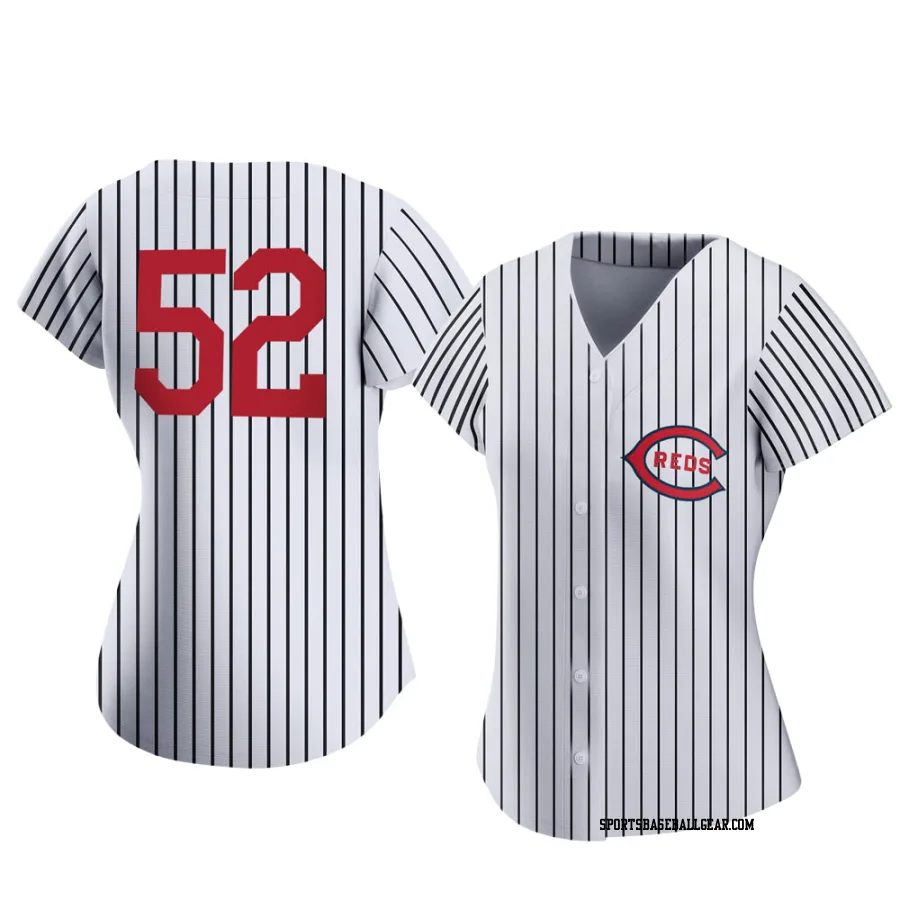 Reiver Sanmartin Women's Cincinnati Reds White Replica 2022 Field Of Dreams Jersey
