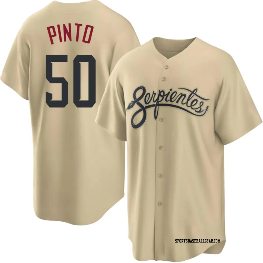 Rene Pinto Men's Arizona Diamondbacks Gold Replica 2021 City Connect Cool Base Jersey
