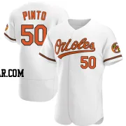 Rene Pinto Men's Baltimore Orioles White Authentic Home Jersey