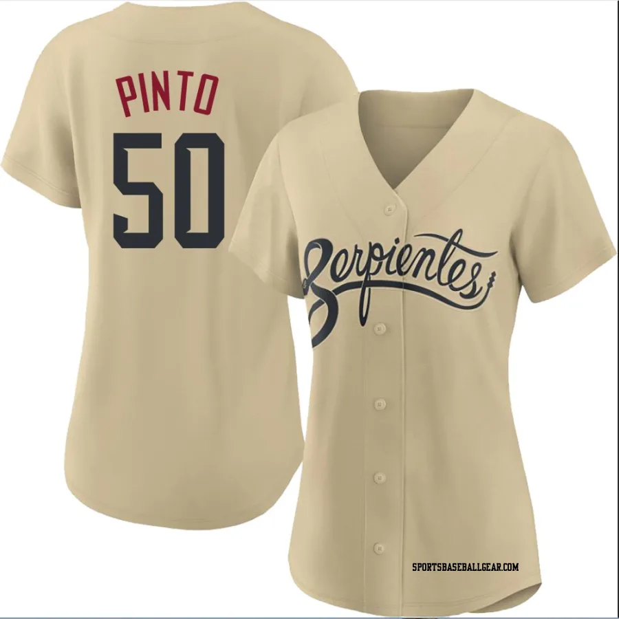 Rene Pinto Women's Arizona Diamondbacks Gold Authentic 2021 City Connect Cool Base Jersey