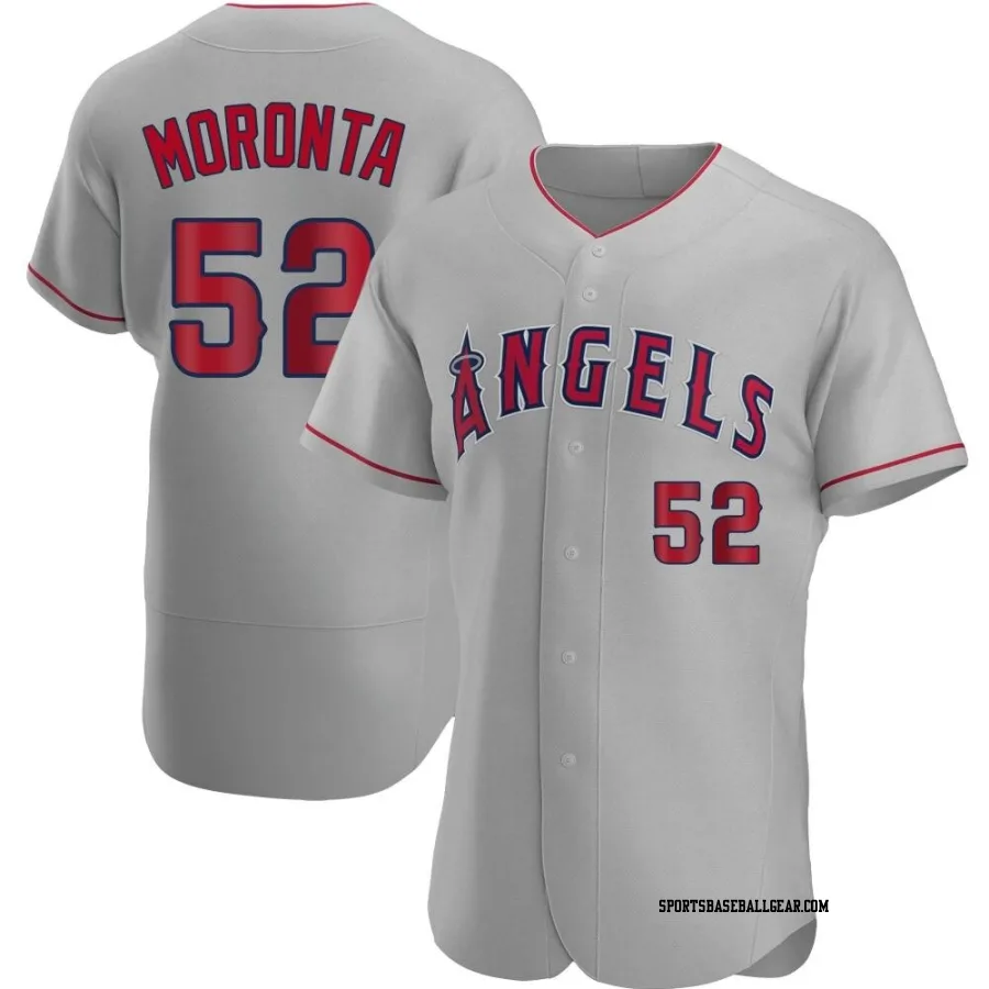Reyes Moronta Men's Los Angeles Angels Gray Authentic Road Jersey