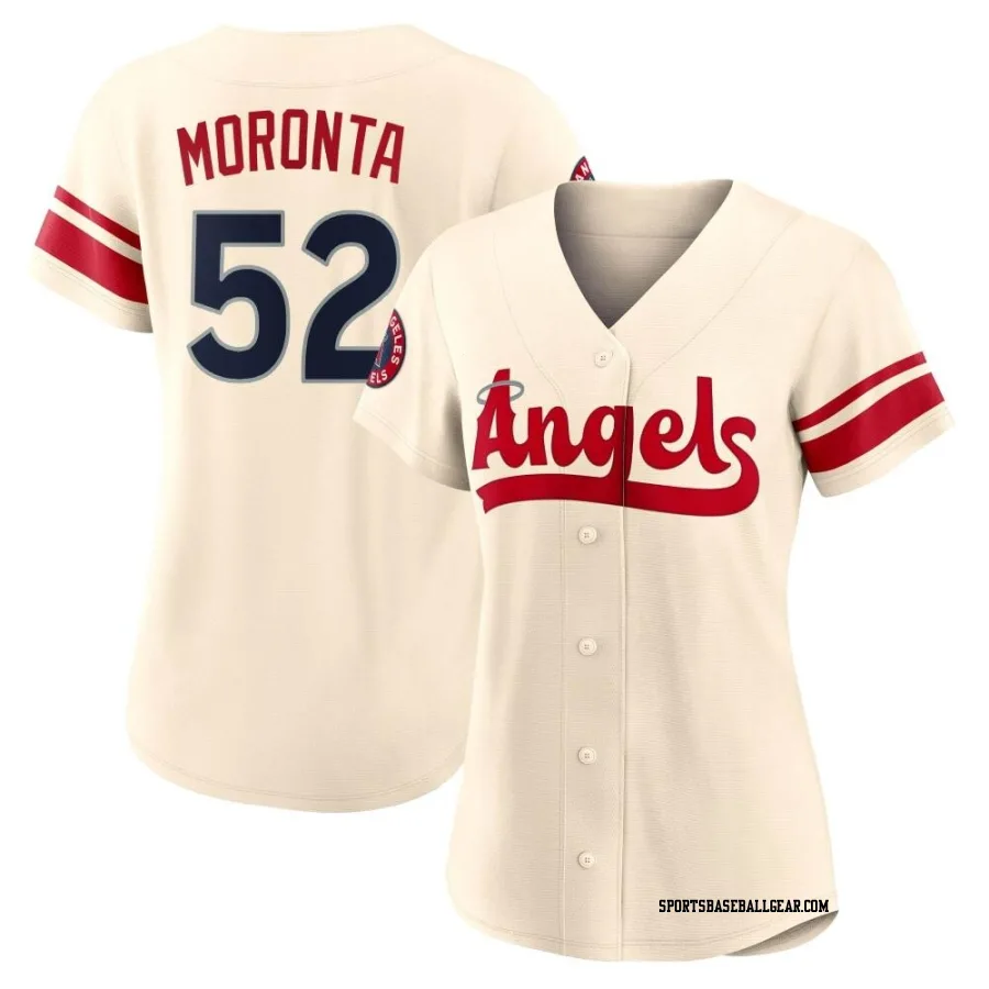 Reyes Moronta Women's Los Angeles Angels Cream Authentic 2022 City Connect Jersey