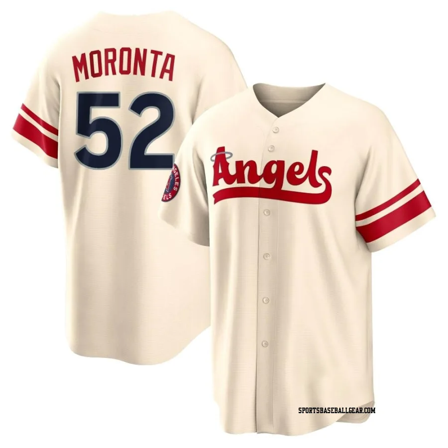 Reyes Moronta Youth Los Angeles Angels Cream Replica 2022 City Connect Jersey