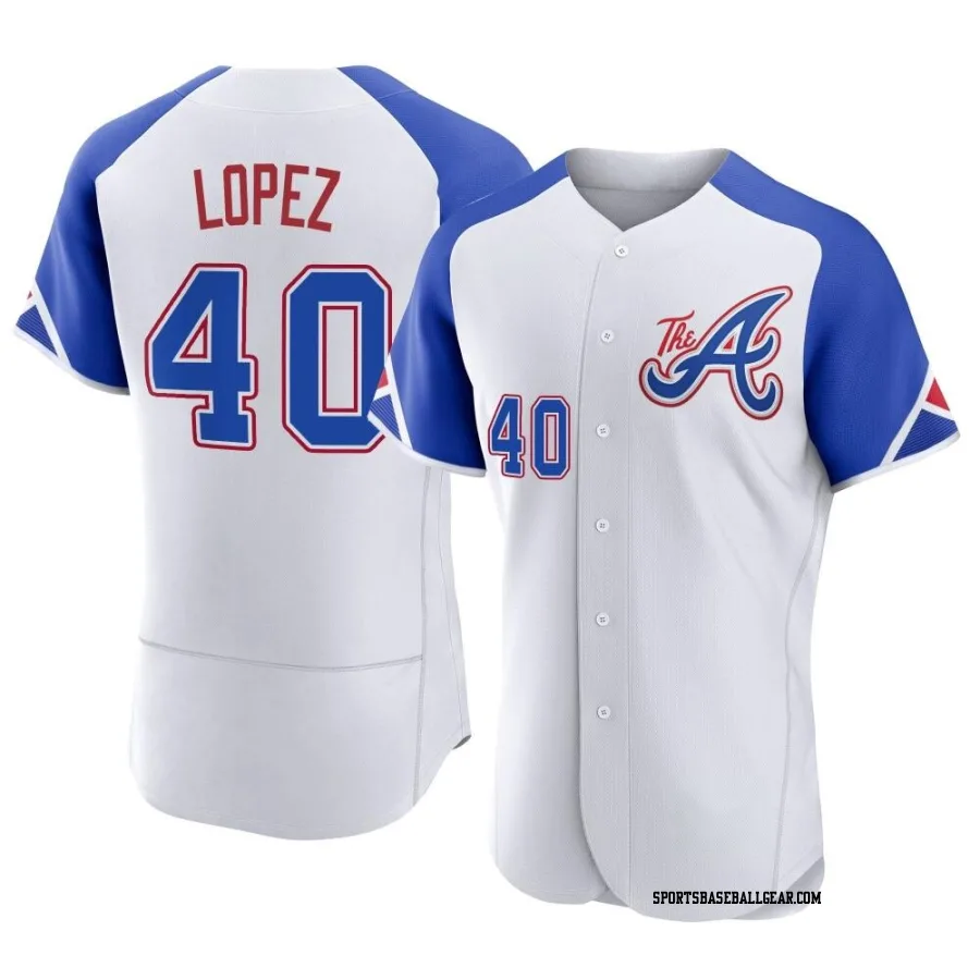 Reynaldo Lopez Men's Atlanta Braves White Authentic 2023 City Connect Jersey