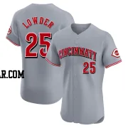Rhett Lowder Men's Cincinnati Reds Gray Elite Road Jersey