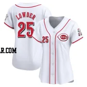 Rhett Lowder Women's Cincinnati Reds White Limited Home Jersey