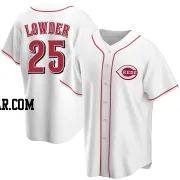 Rhett Lowder Youth Cincinnati Reds White Replica Home Jersey