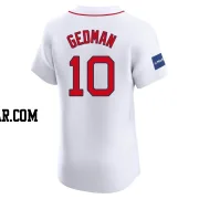 Rich Gedman Men's Boston Red Sox White Elite Home Patch Jersey