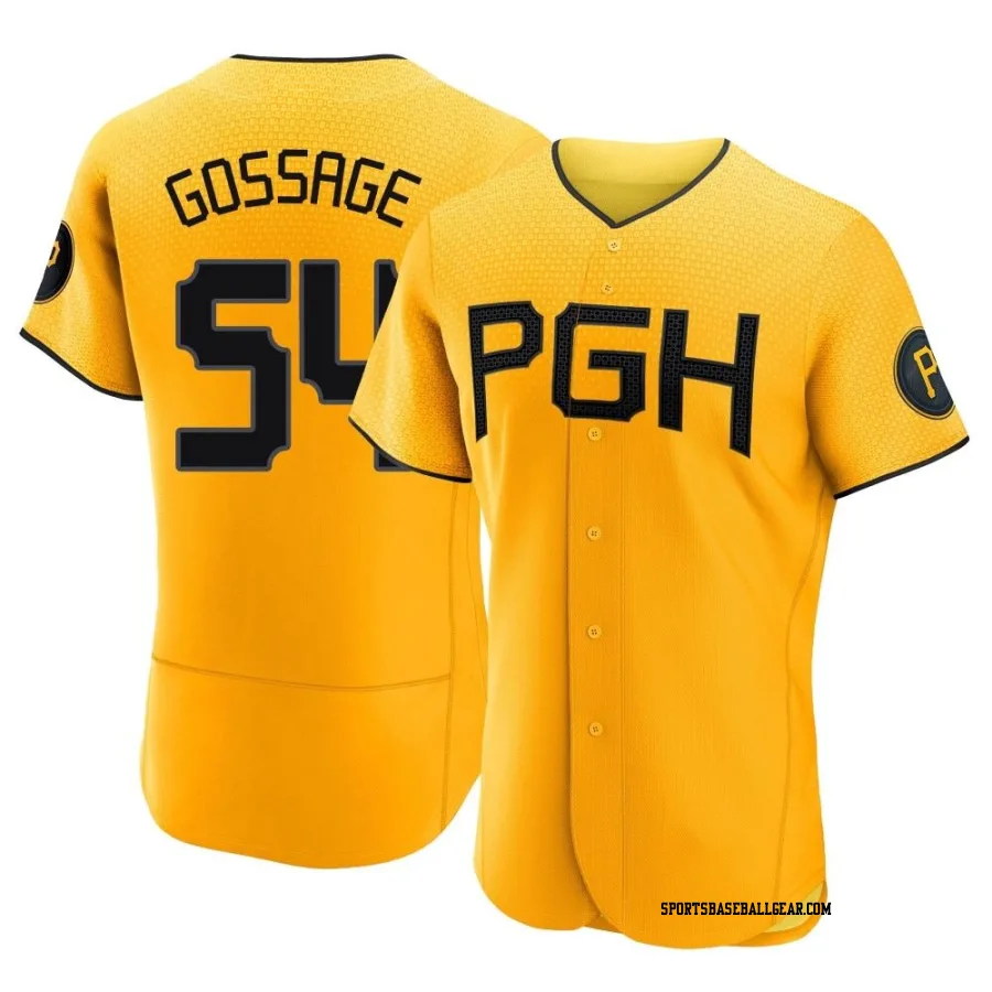 Rich Gossage Men's Pittsburgh Pirates Gold Authentic 2023 City Connect Jersey