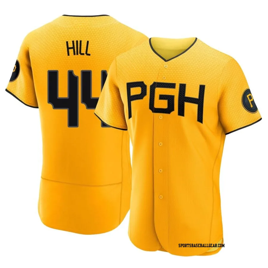 Rich Hill Men's Pittsburgh Pirates Gold Authentic 2023 City Connect Jersey