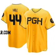 Rich Hill Men's Pittsburgh Pirates Gold Replica 2023 City Connect Jersey